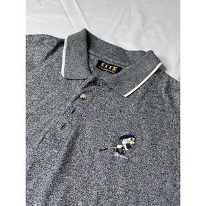 Foursome Mens Polo Shirt Grumpy Golf Seven Dwarves Short‎ Sleeve Large L Golfing